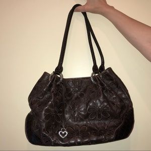 Brown leather Brighton shoulder bag named Valencia